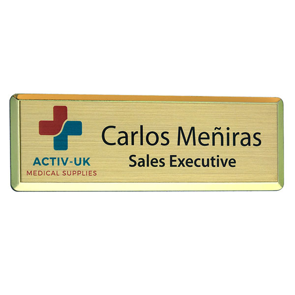  Excel Framed Name Badge