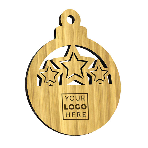  Moso Bamboo Christmas Bauble