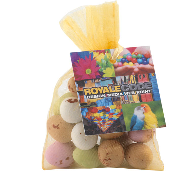  Organza Bag with Mini Eggs..