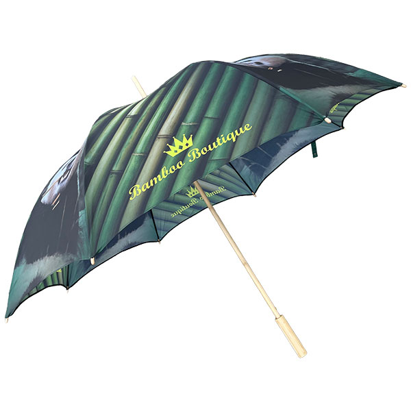  Bamboo Auto Golf Umbrella